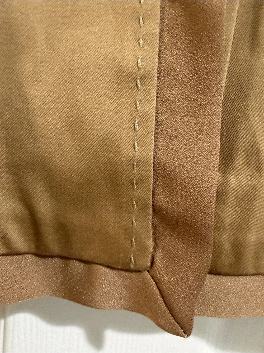 CASS Women's Tan Short Trench Coat with Button Front